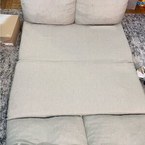 Plush Neutral Beige Floor Pillow Pad - Unbranded